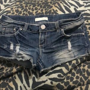 Almost Famous rhinestone shorts premium fit